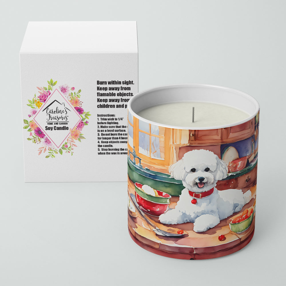 Bichon Frise Christmas Cookies Decorative Soy Candle