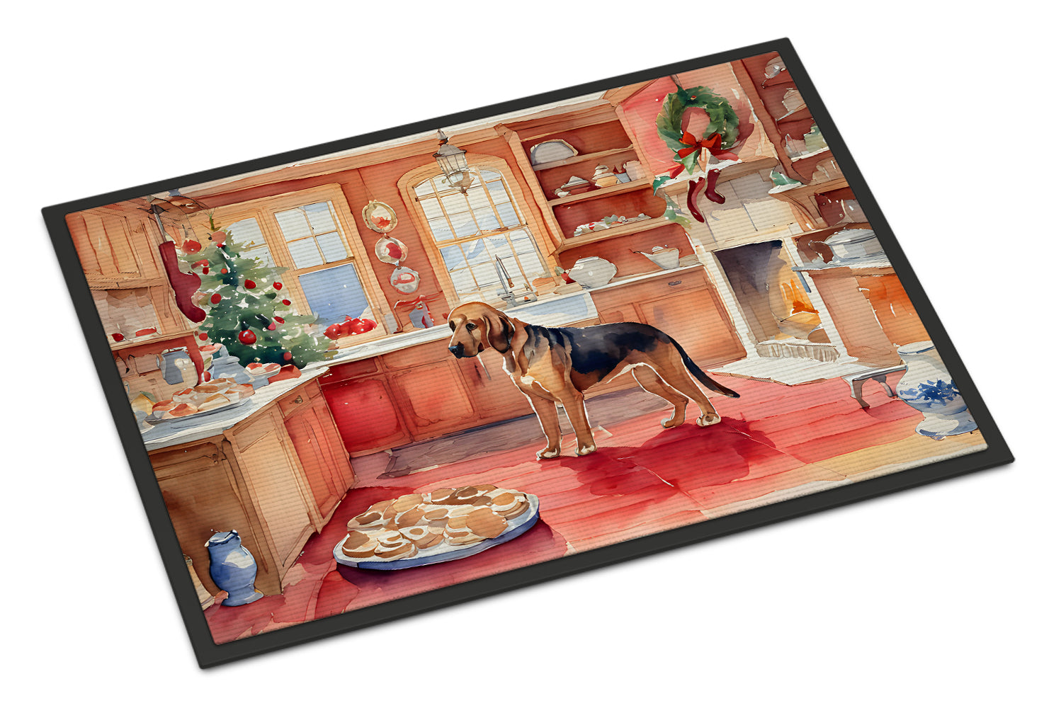 Buy this Bloodhound Christmas Cookies Doormat