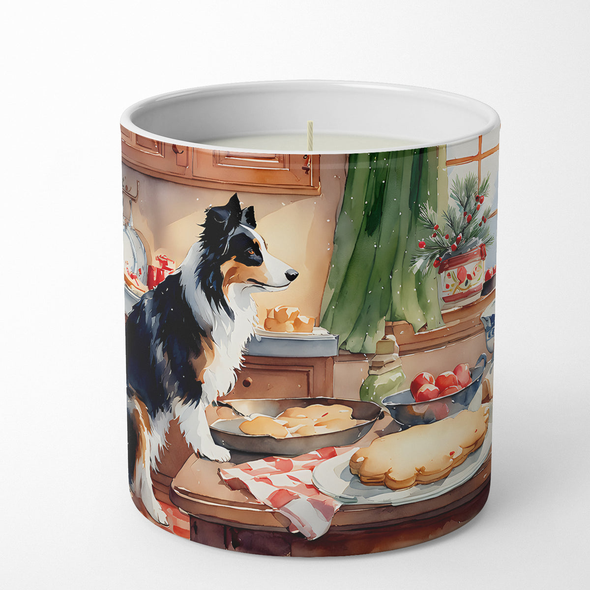 Buy this Border Collie Christmas Cookies Decorative Soy Candle