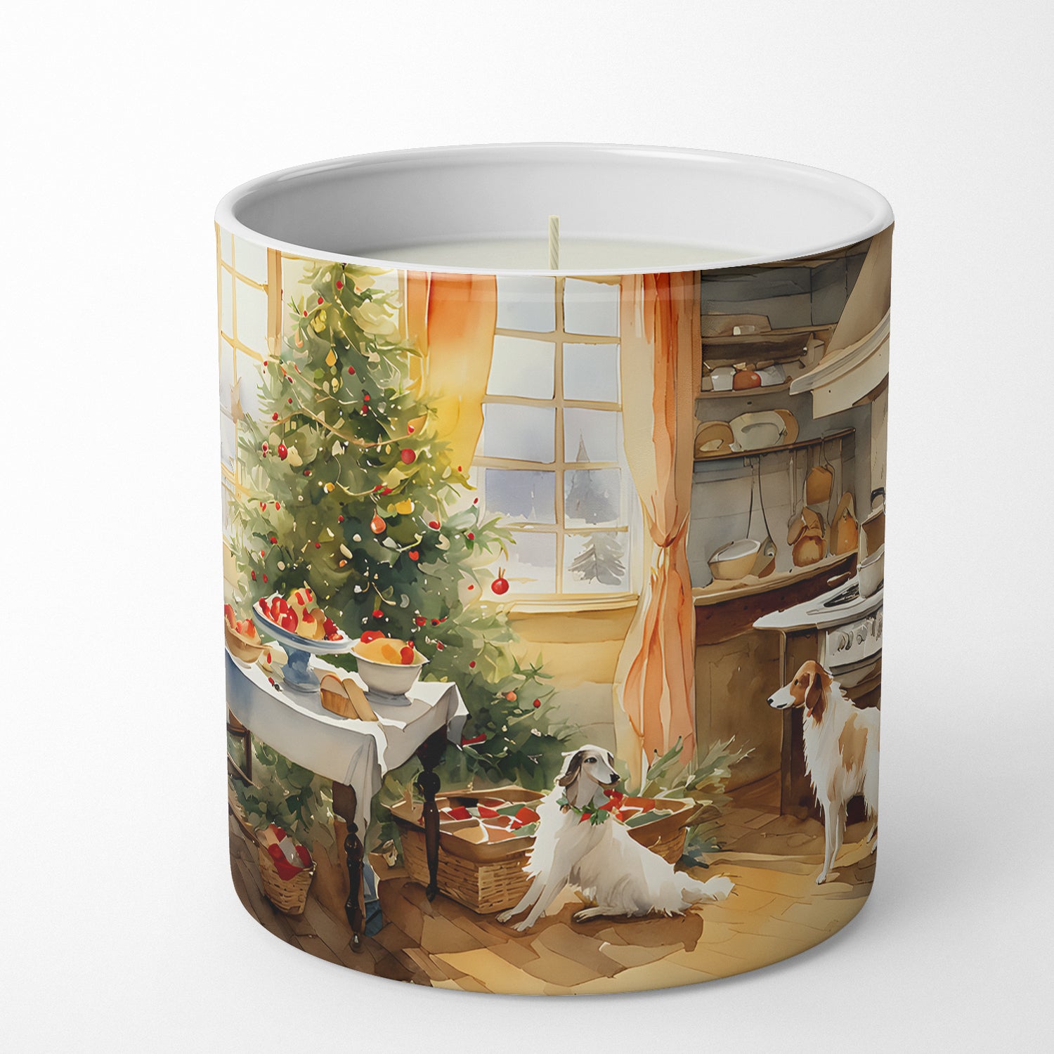 Buy this Borzoi Christmas Cookies Decorative Soy Candle