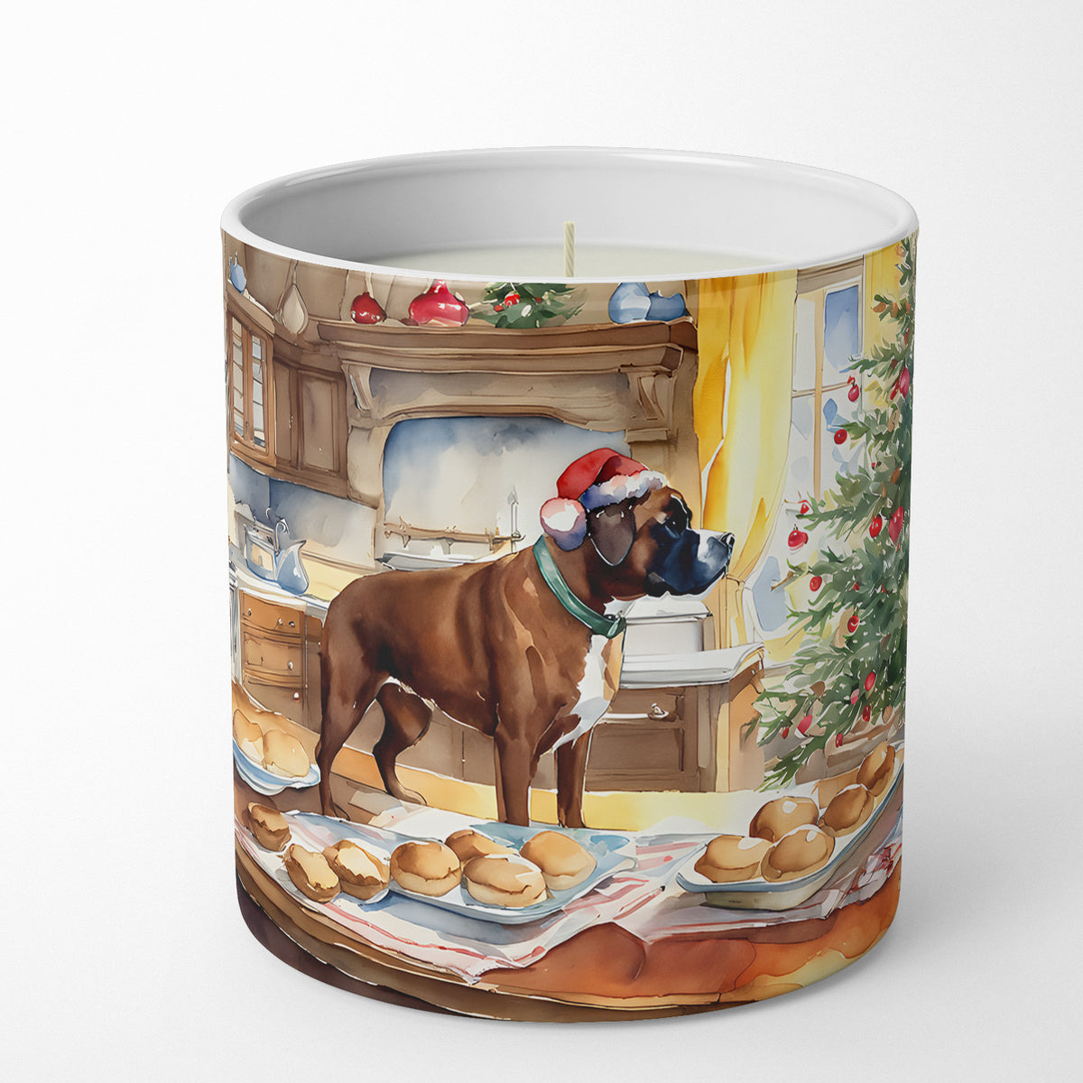 Buy this Boxer Christmas Cookies Decorative Soy Candle