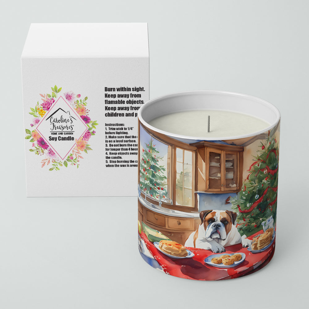 Boxer Christmas Cookies Decorative Soy Candle