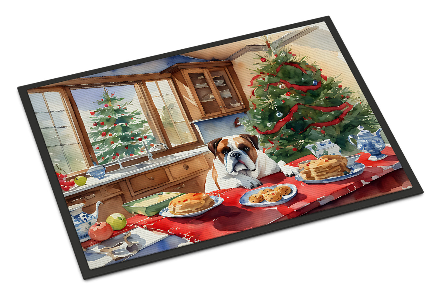 Buy this Boxer Christmas Cookies Doormat