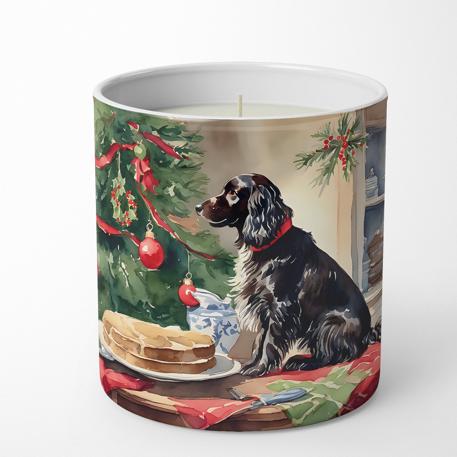 Boykin Spaniel Christmas Cookies Decorative Soy Candle