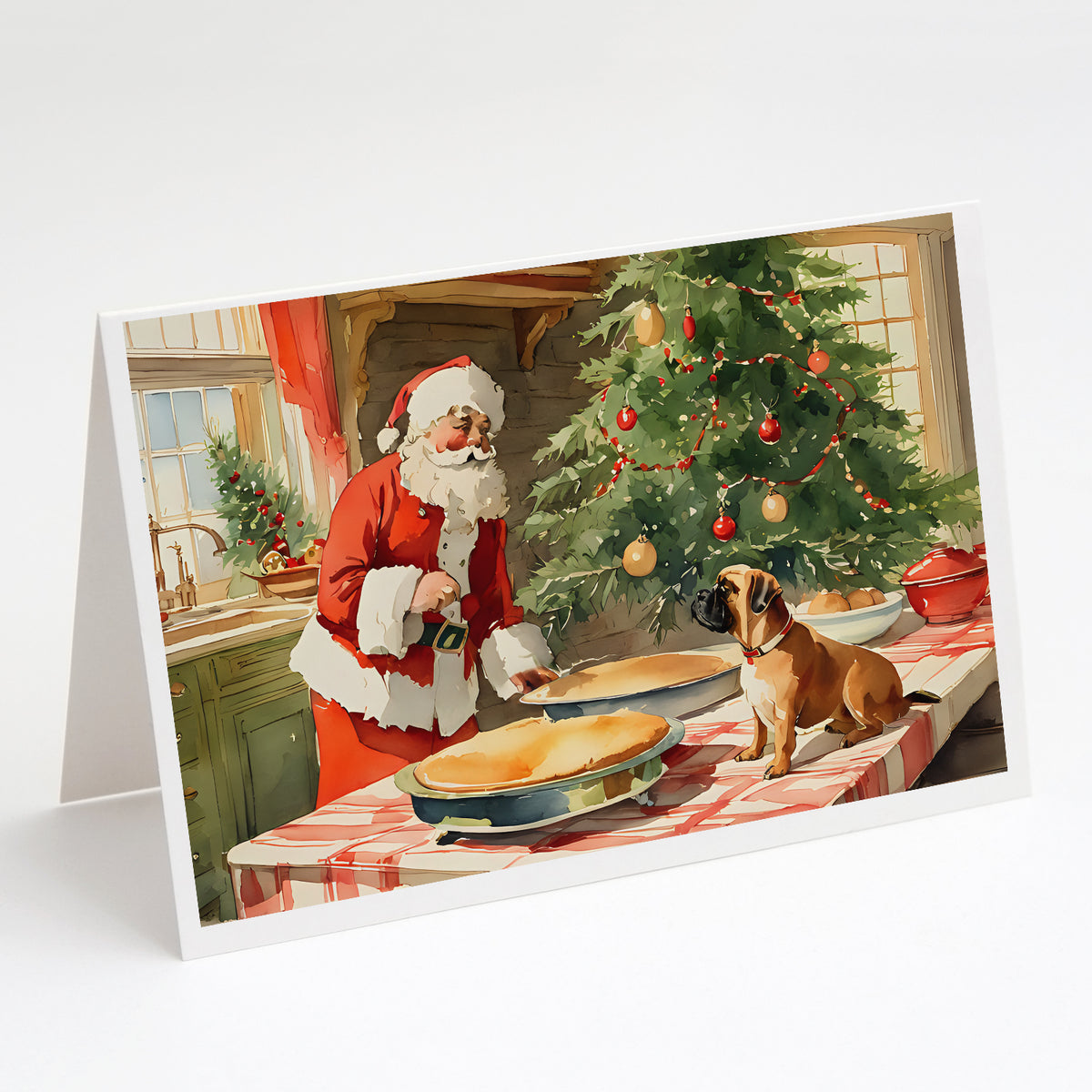 Buy this Bullmastiff Christmas Cookies Greeting Cards Pack of 8