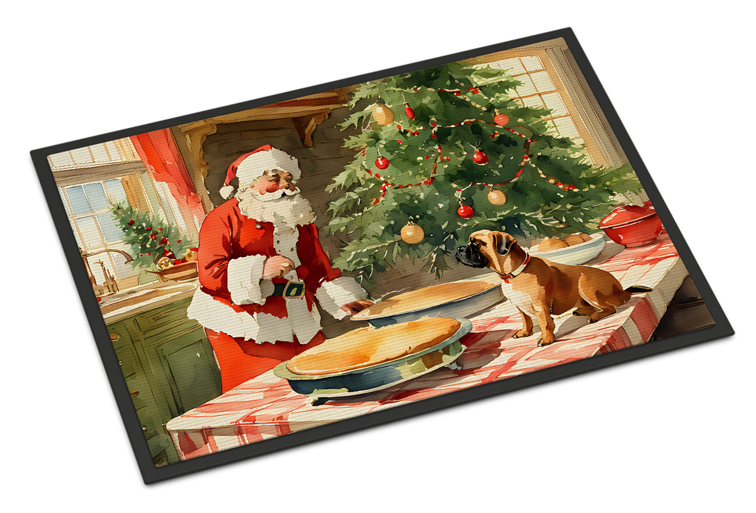 Buy this Bullmastiff Christmas Cookies Doormat