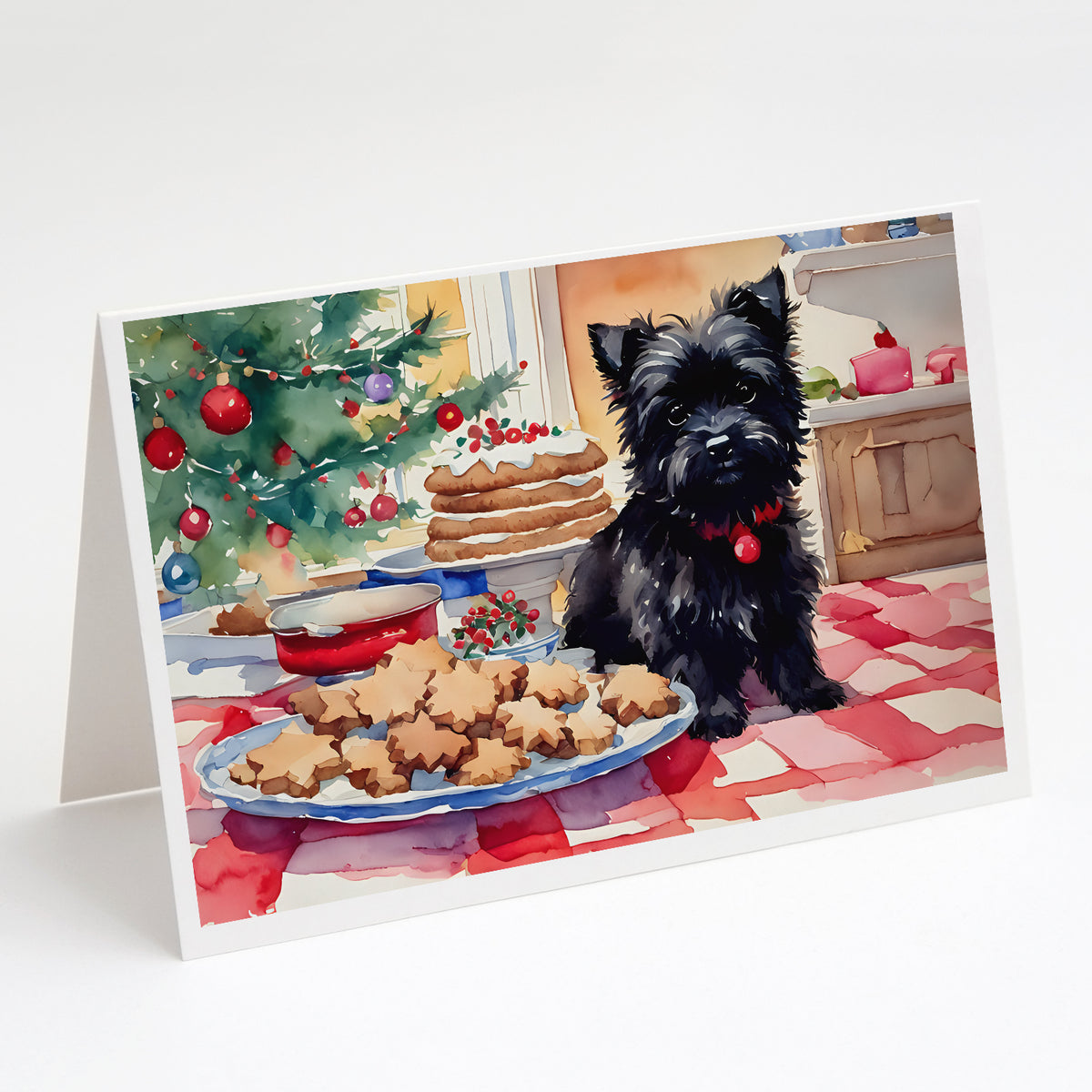 Buy this Cairn Terrier Christmas Cookies Greeting Cards Pack of 8