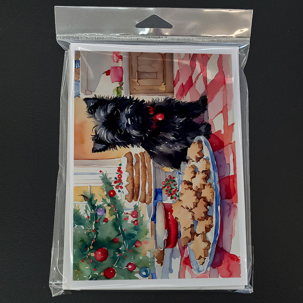 Cairn Terrier Christmas Cookies Greeting Cards Pack of 8