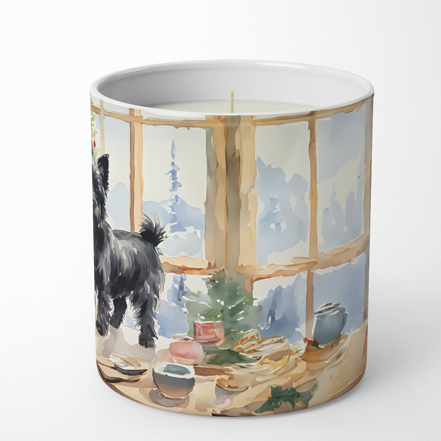 Cairn Terrier Christmas Cookies Decorative Soy Candle