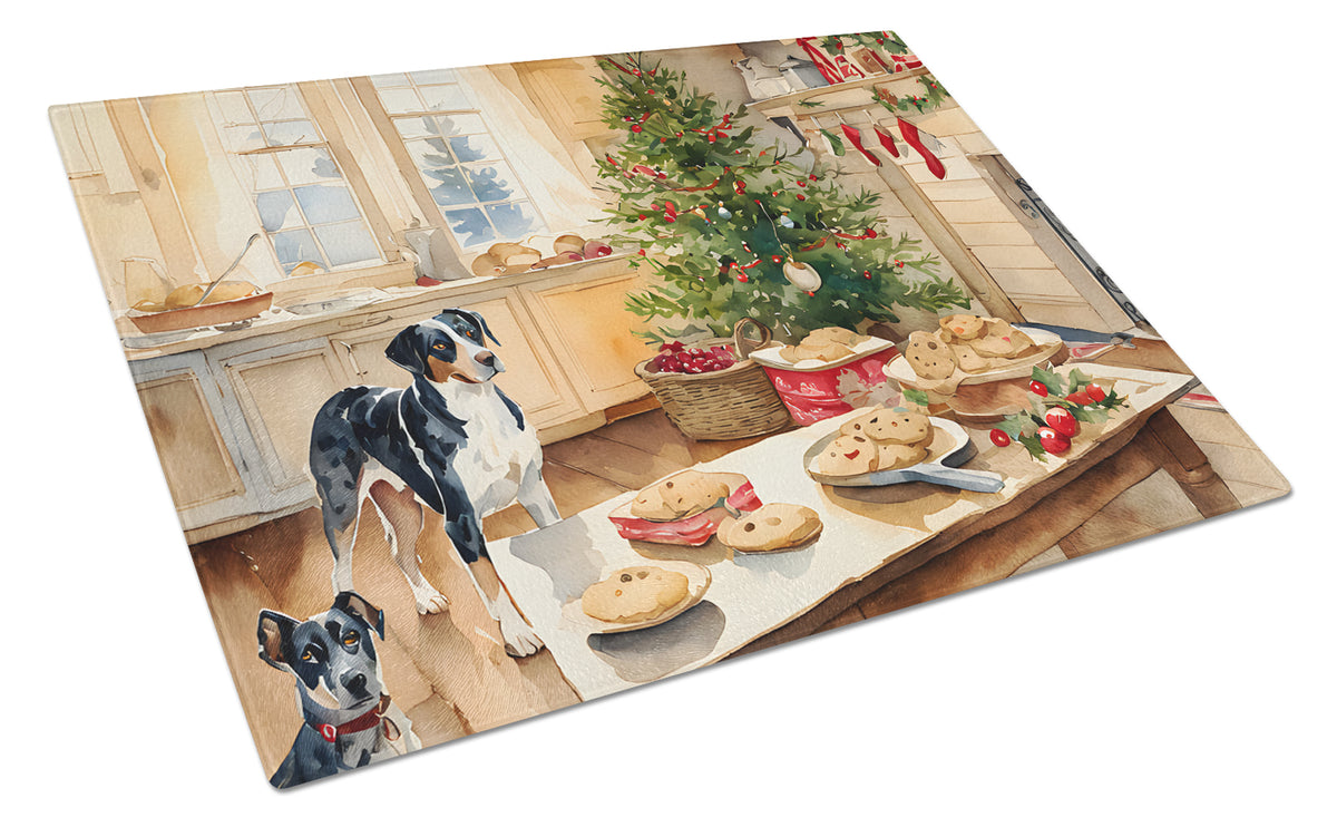 Buy this Catahoula Christmas Cookies Glass Cutting Board