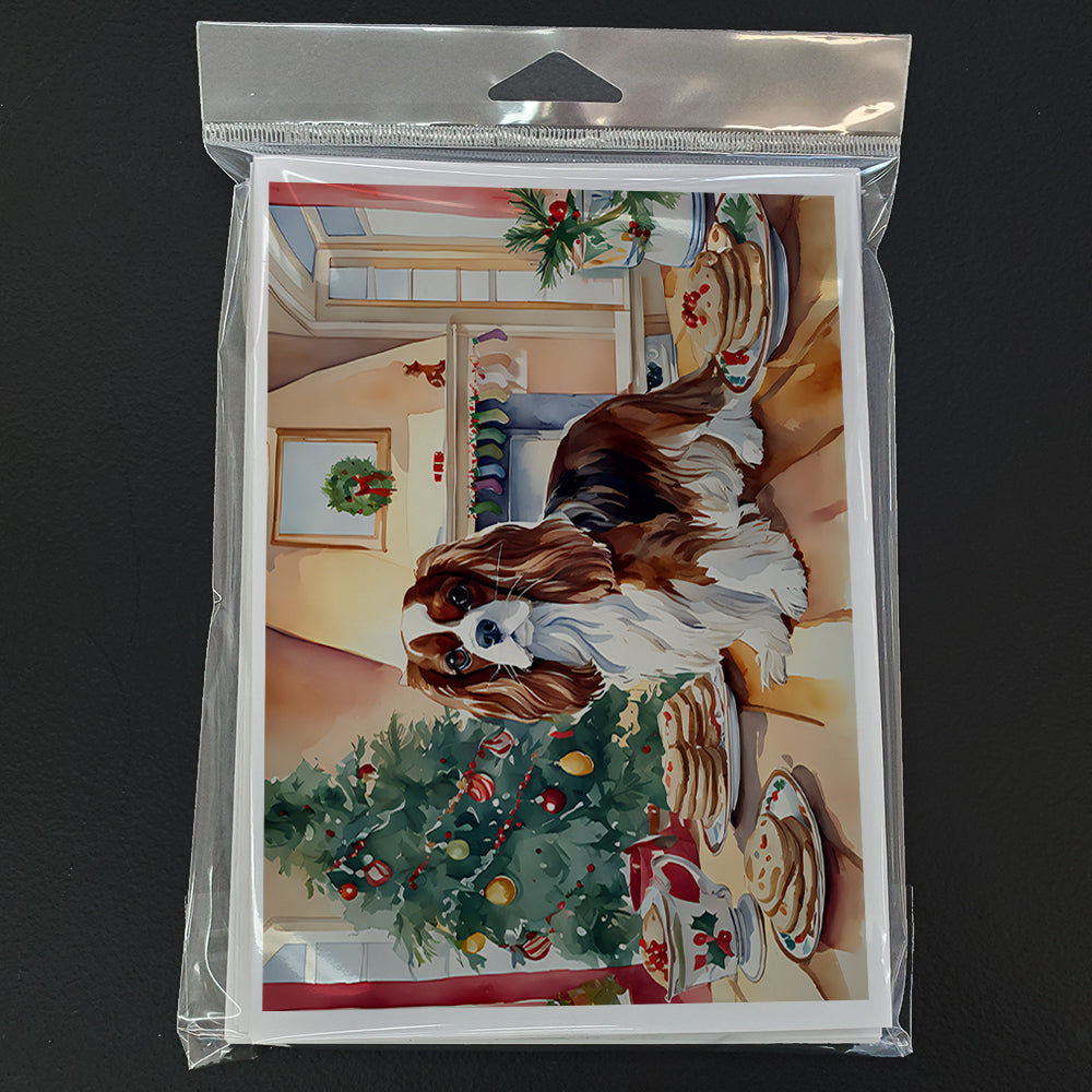 Cavalier Spaniel Christmas Cookies Greeting Cards Pack of 8