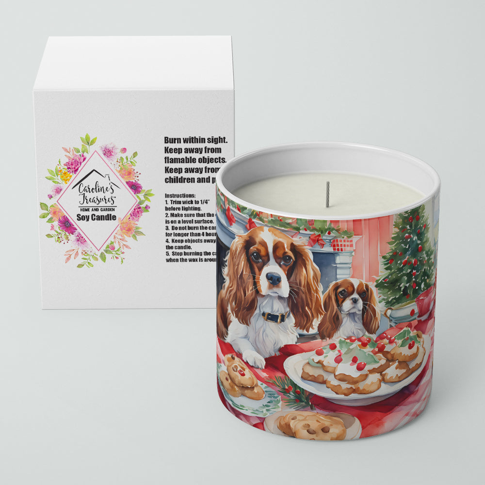 Cavalier Spaniel Christmas Cookies Decorative Soy Candle