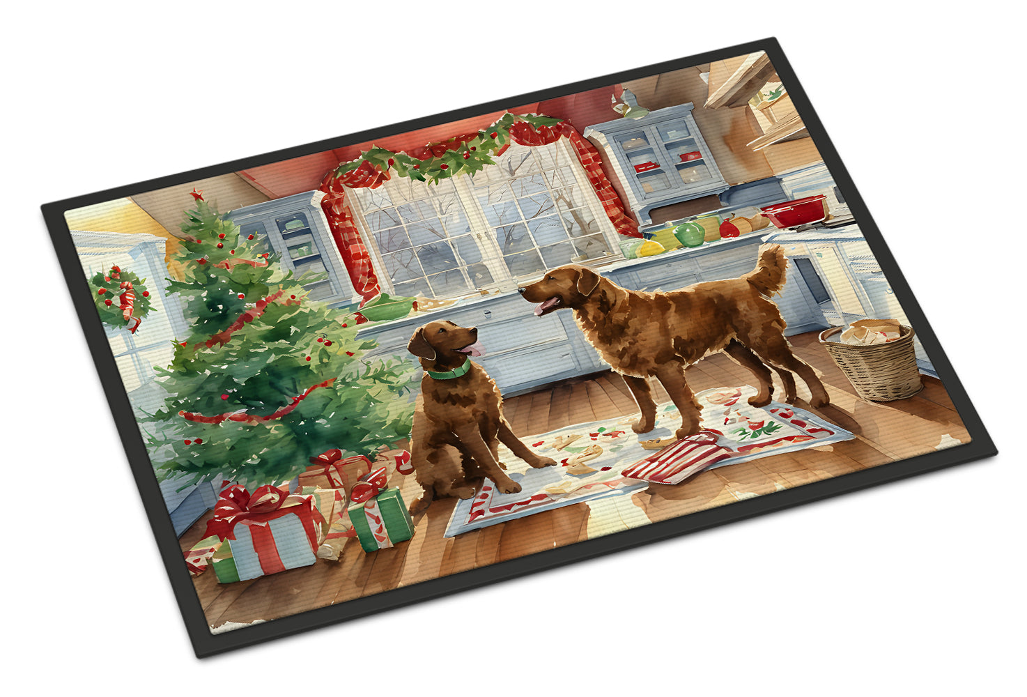 Buy this Chesapeake Bay Retriever Christmas Cookies Doormat
