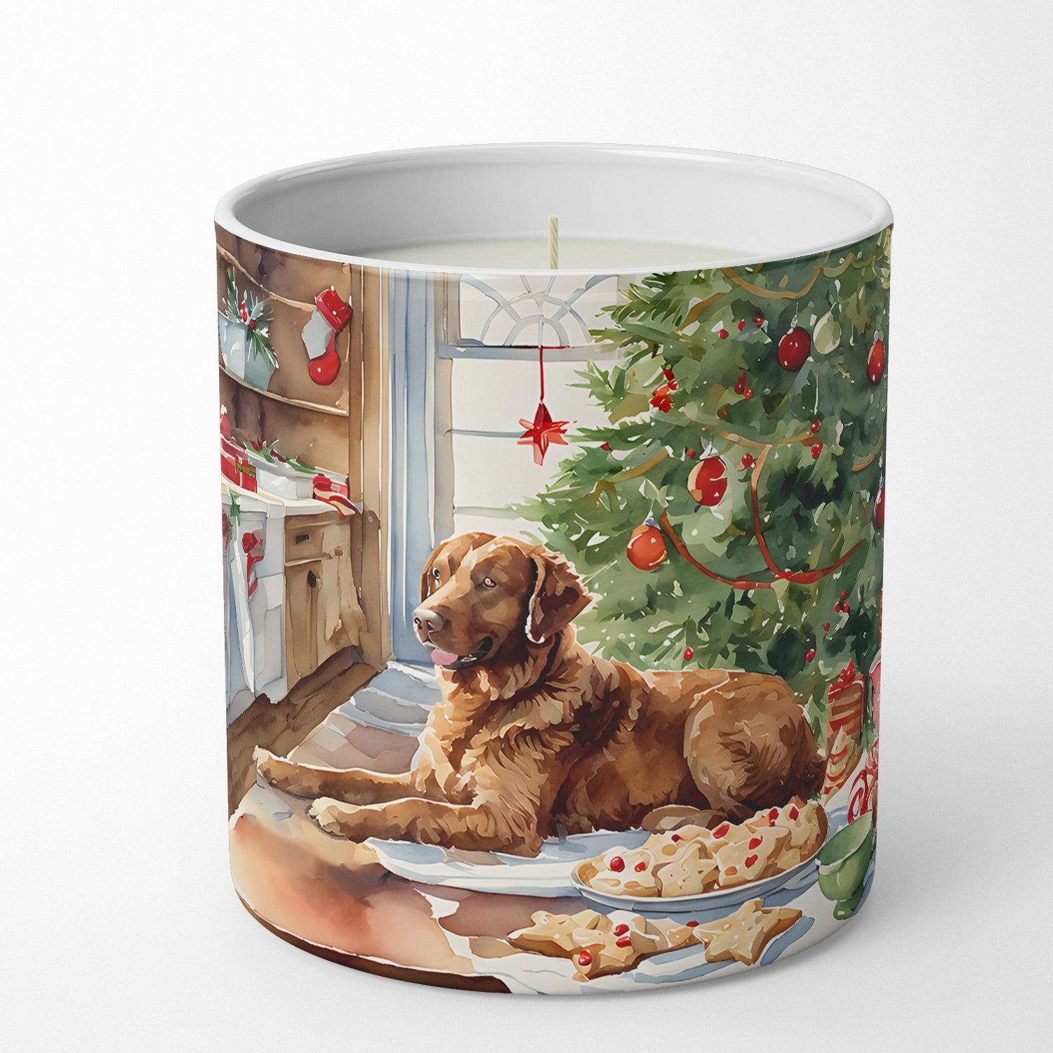 Chesapeake Bay Retriever Christmas Cookies Decorative Soy Candle