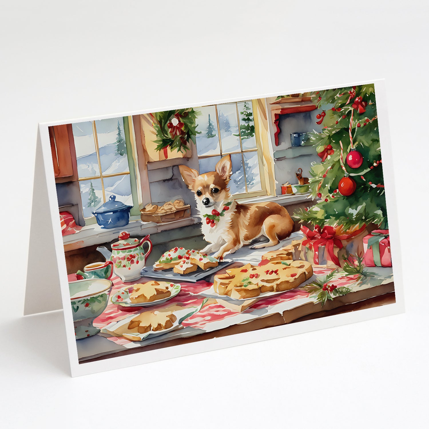 Buy this Chihuahua Christmas Cookies Greeting Cards Pack of 8