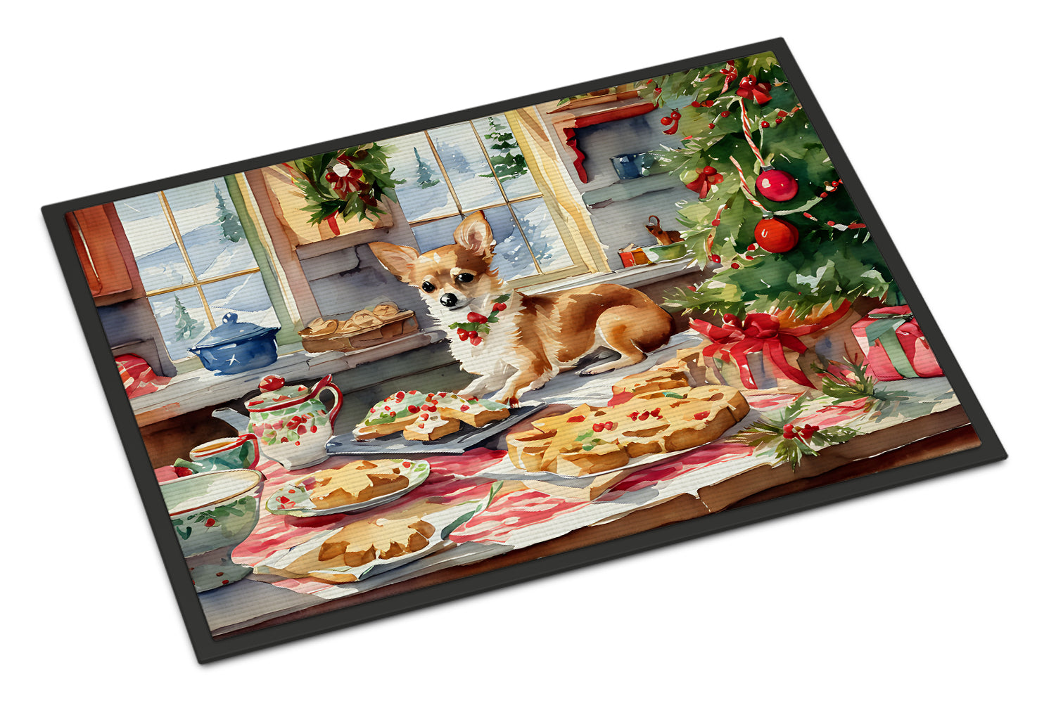 Buy this Chihuahua Christmas Cookies Doormat
