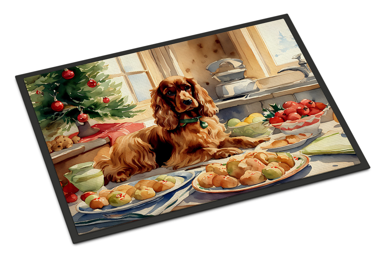 Buy this Cocker Spaniel Christmas Cookies Doormat