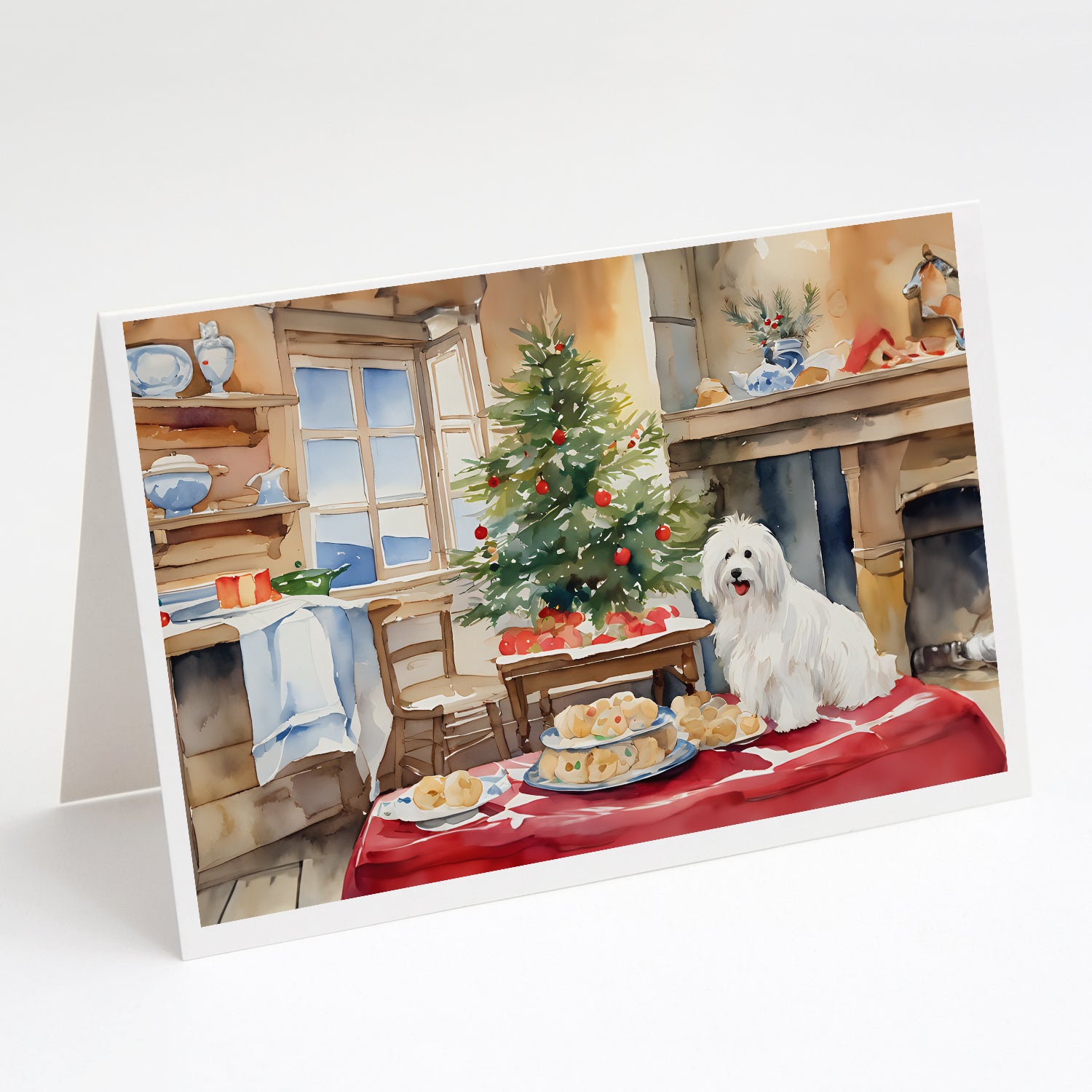 Buy this Coton De Tulear Christmas Cookies Greeting Cards Pack of 8