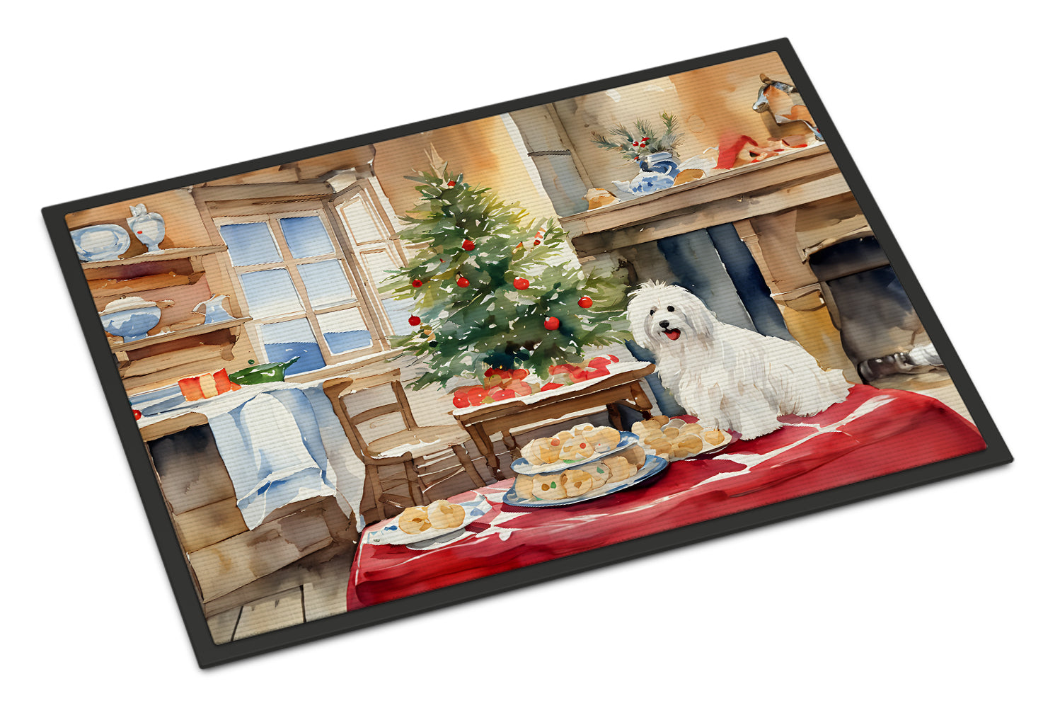 Buy this Coton De Tulear Christmas Cookies Doormat