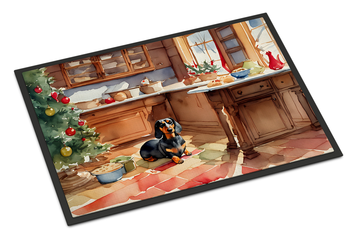Buy this Dachshund Christmas Cookies Doormat