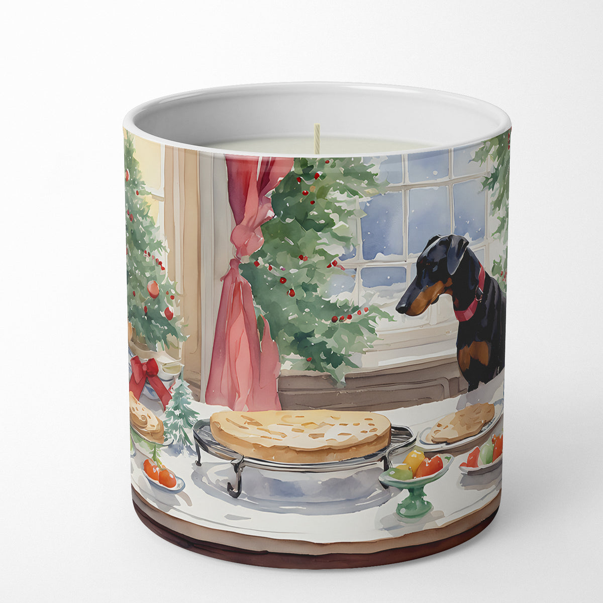Buy this Doberman Pinscher Christmas Cookies Decorative Soy Candle