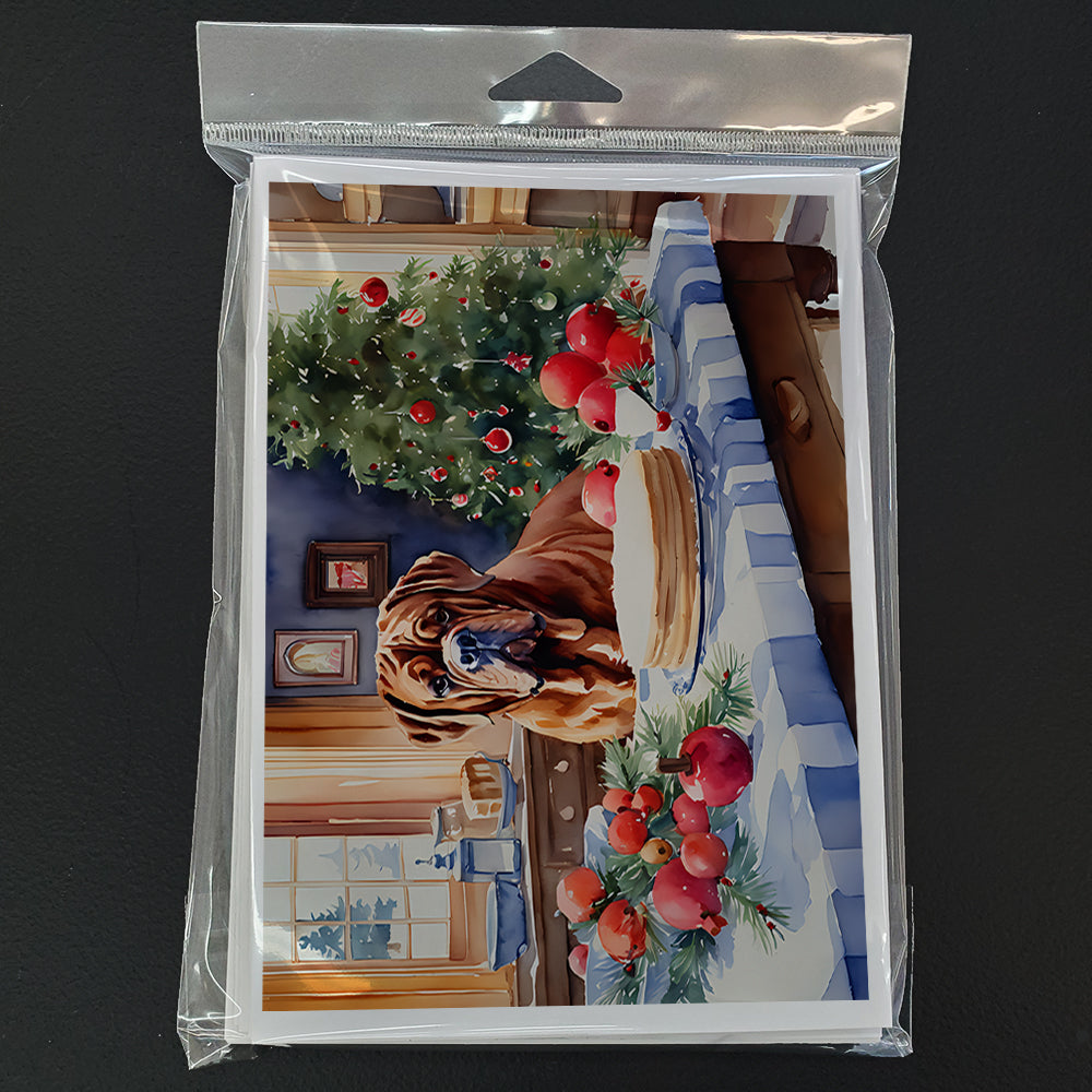 Dogue de Bordeaux Christmas Cookies Greeting Cards Pack of 8