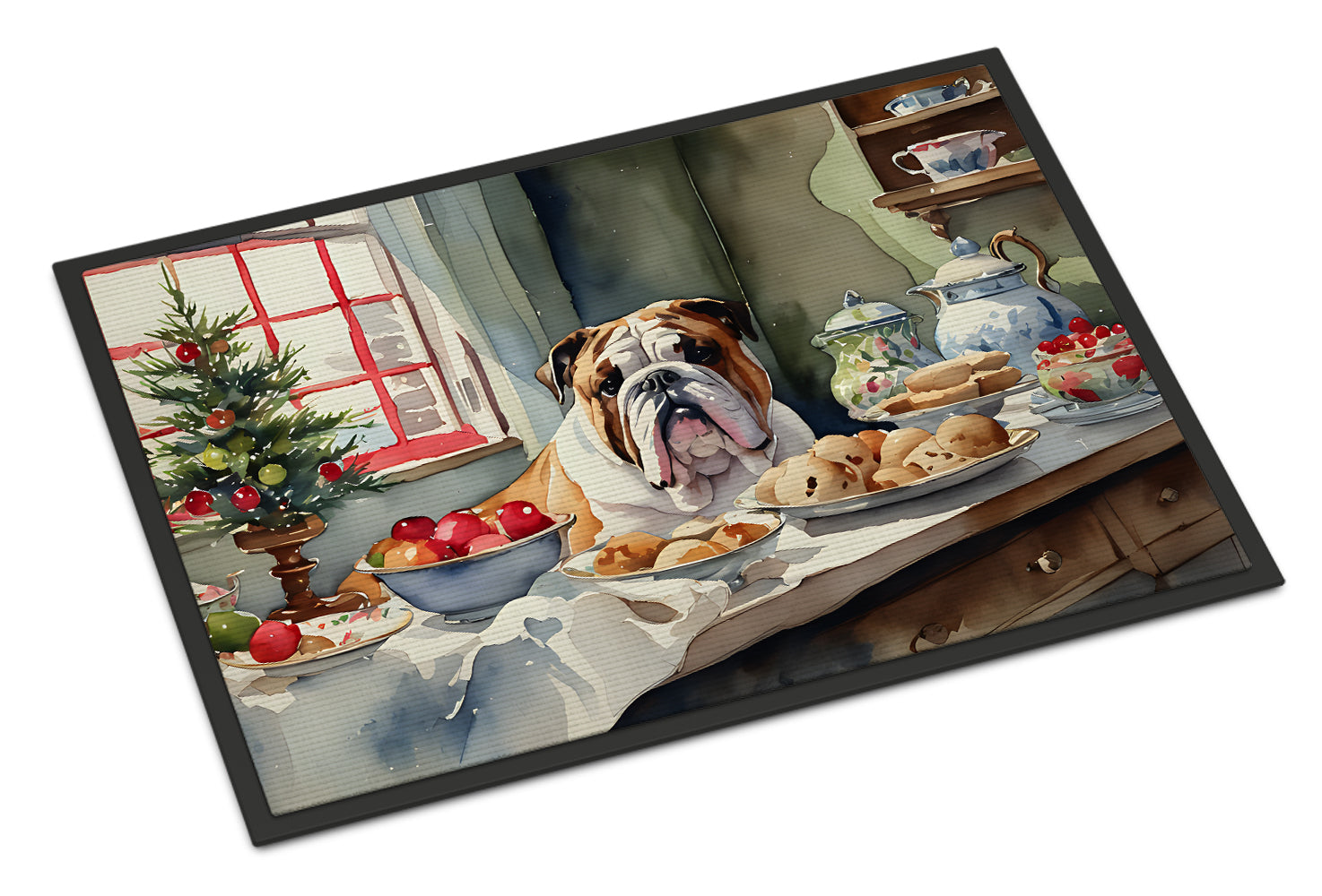 Buy this English Bulldog Christmas Cookies Doormat