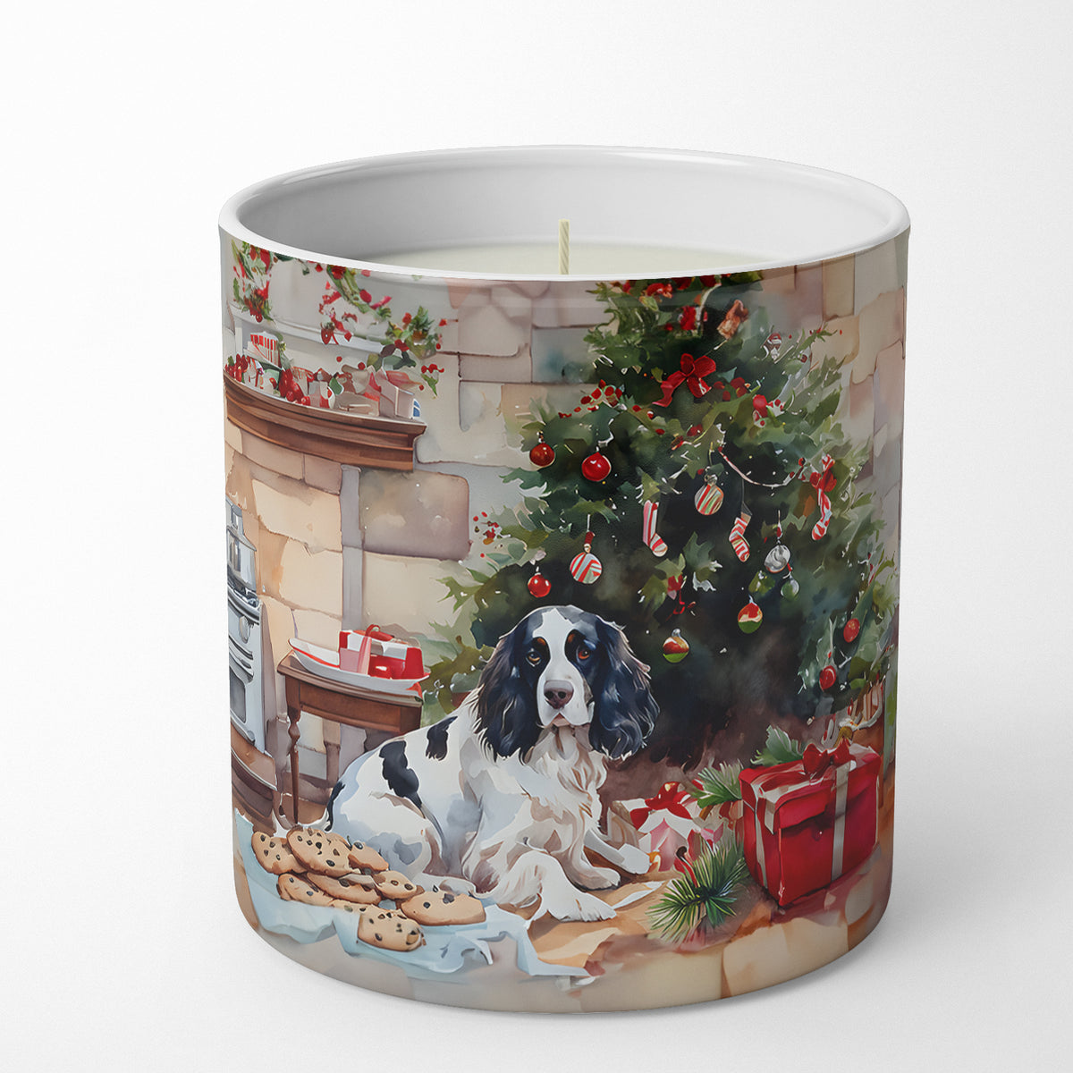 Buy this English Springer Spaniel Christmas Cookies Decorative Soy Candle