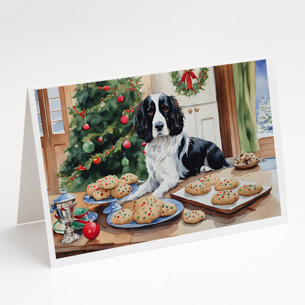 Buy this English Springer Spaniel Christmas Cookies Greeting Cards Pack of 8