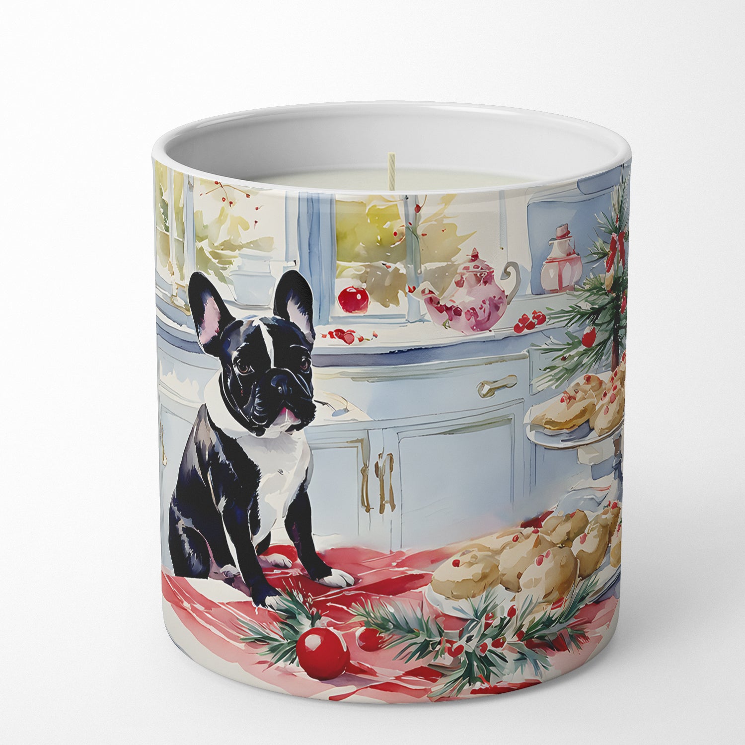 Buy this French Bulldog Christmas Cookies Decorative Soy Candle