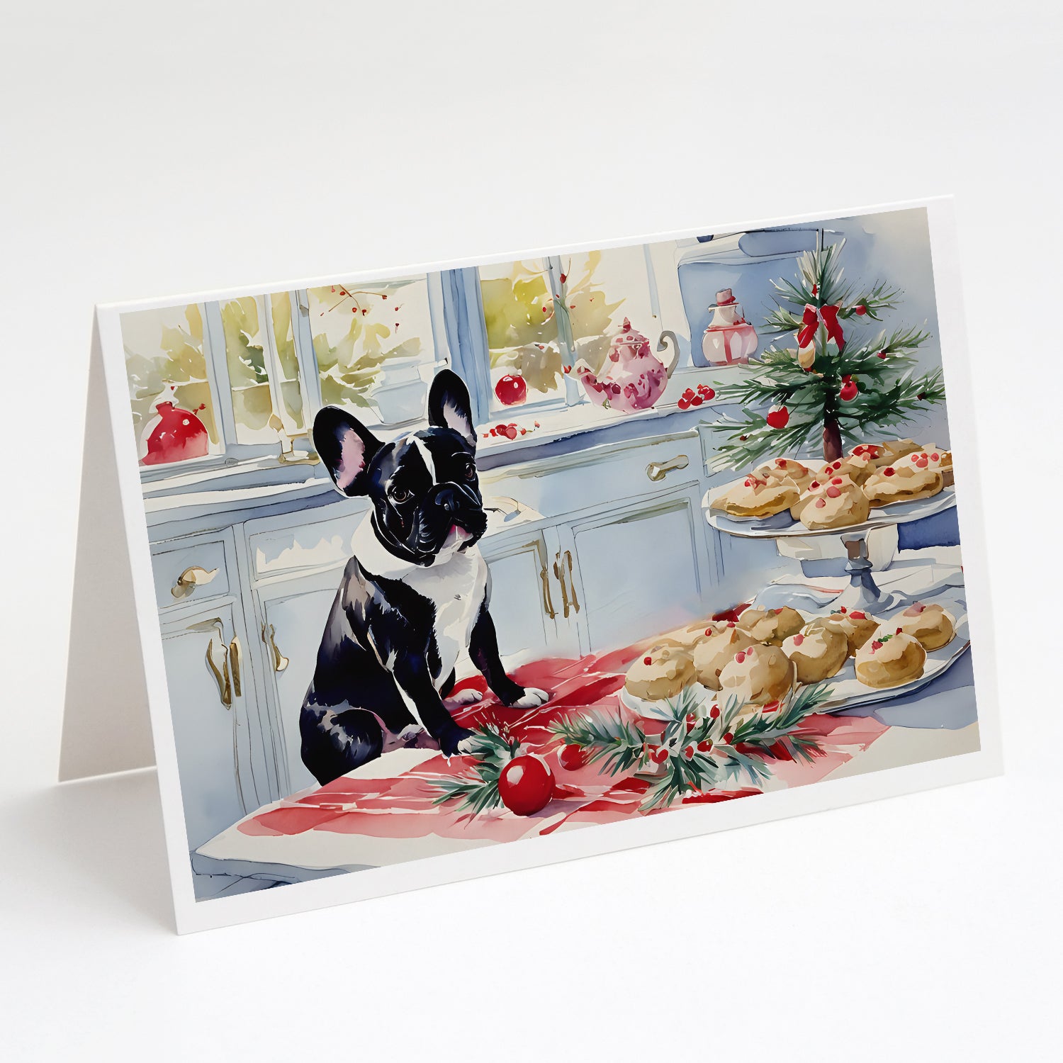 Buy this French Bulldog Christmas Cookies Greeting Cards Pack of 8