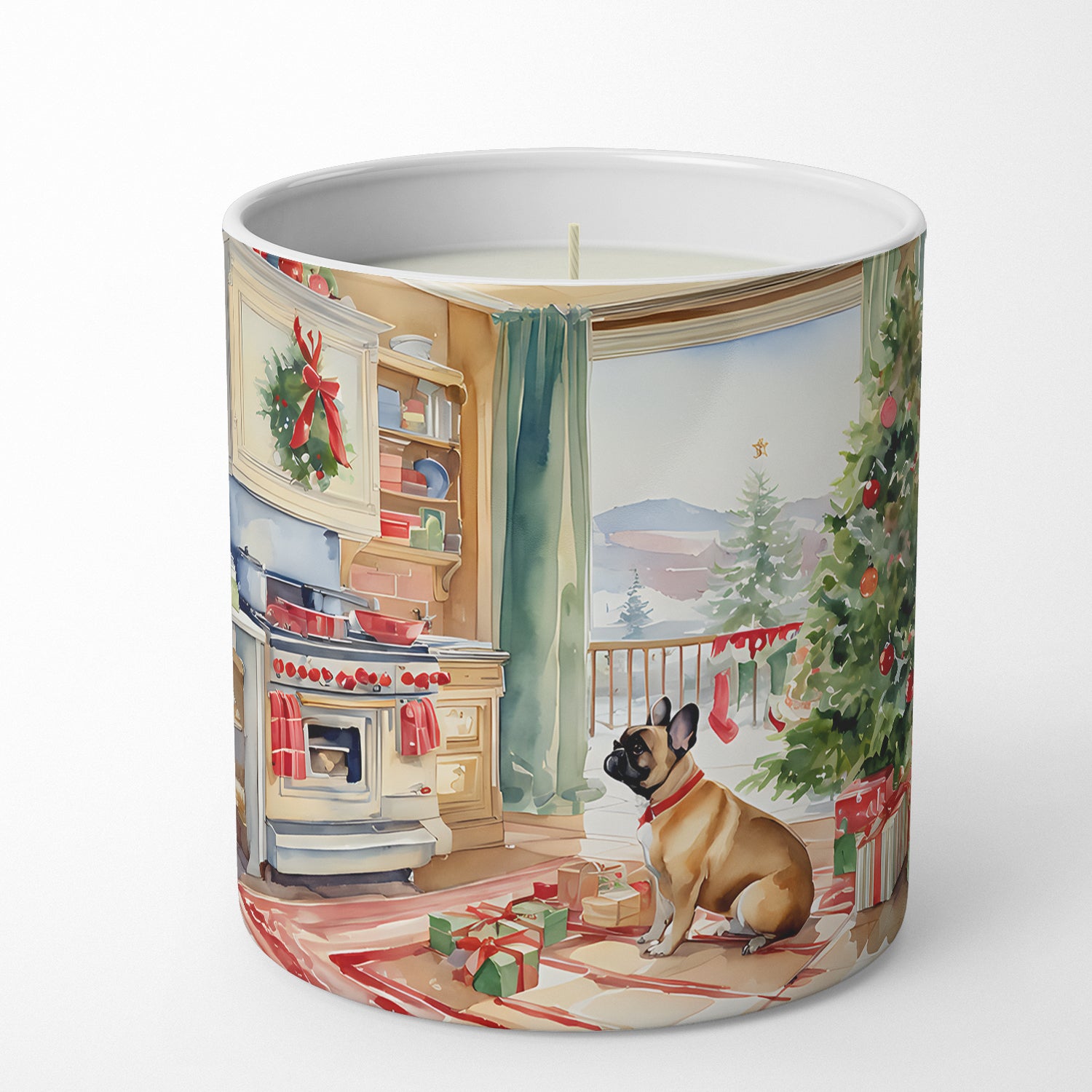 Buy this French Bulldog Christmas Cookies Decorative Soy Candle