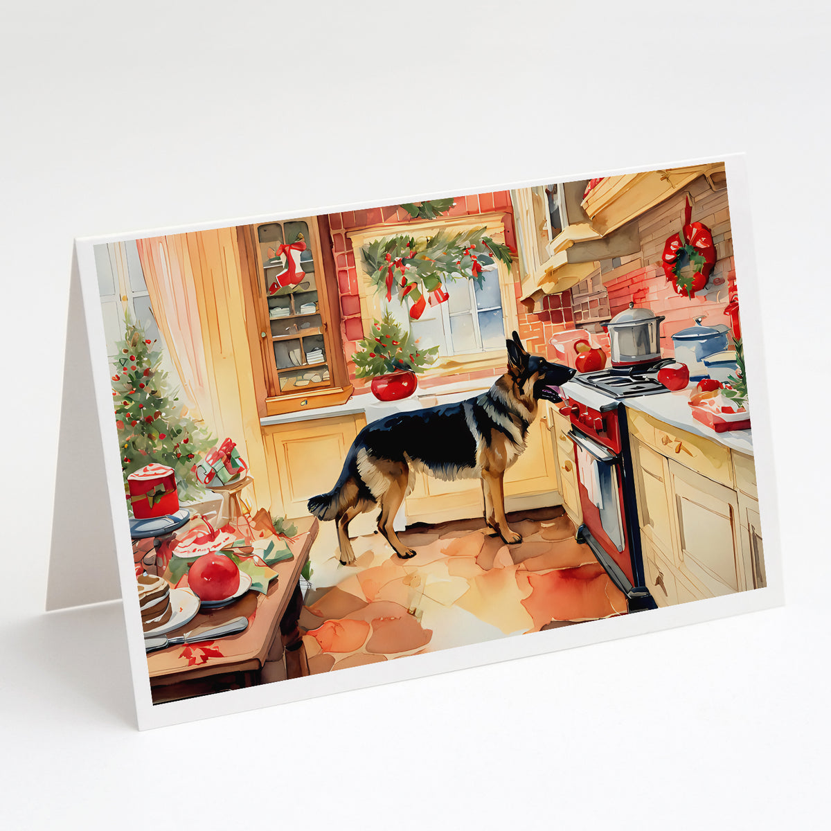 Buy this German Shepherd Christmas Cookies Greeting Cards Pack of 8
