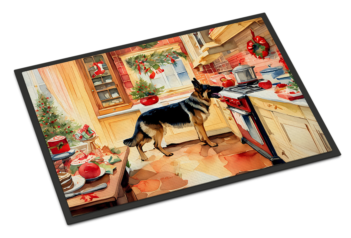 Buy this German Shepherd Christmas Cookies Doormat