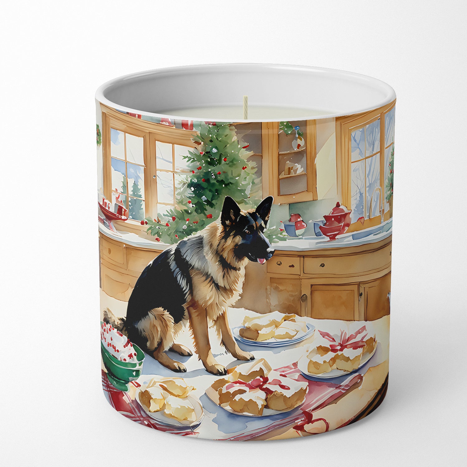 Buy this German Shepherd Christmas Cookies Decorative Soy Candle