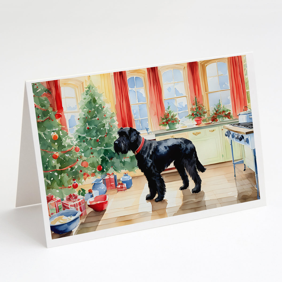 Buy this Giant Schnauzer Christmas Cookies Greeting Cards Pack of 8