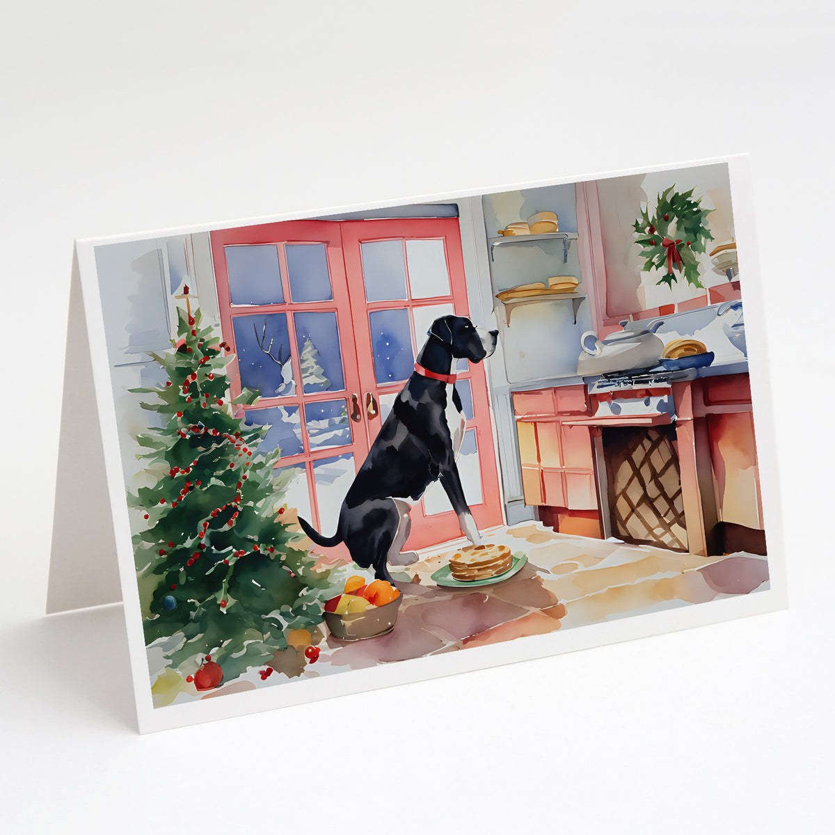 Buy this Great Dane Christmas Cookies Greeting Cards Pack of 8