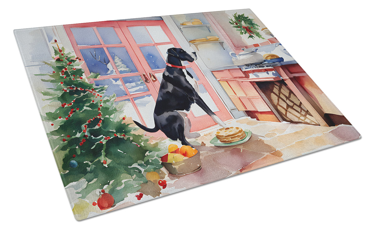 Buy this Great Dane Christmas Cookies Glass Cutting Board