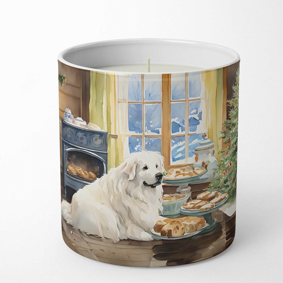 Buy this Great Pyrenees Christmas Cookies Decorative Soy Candle