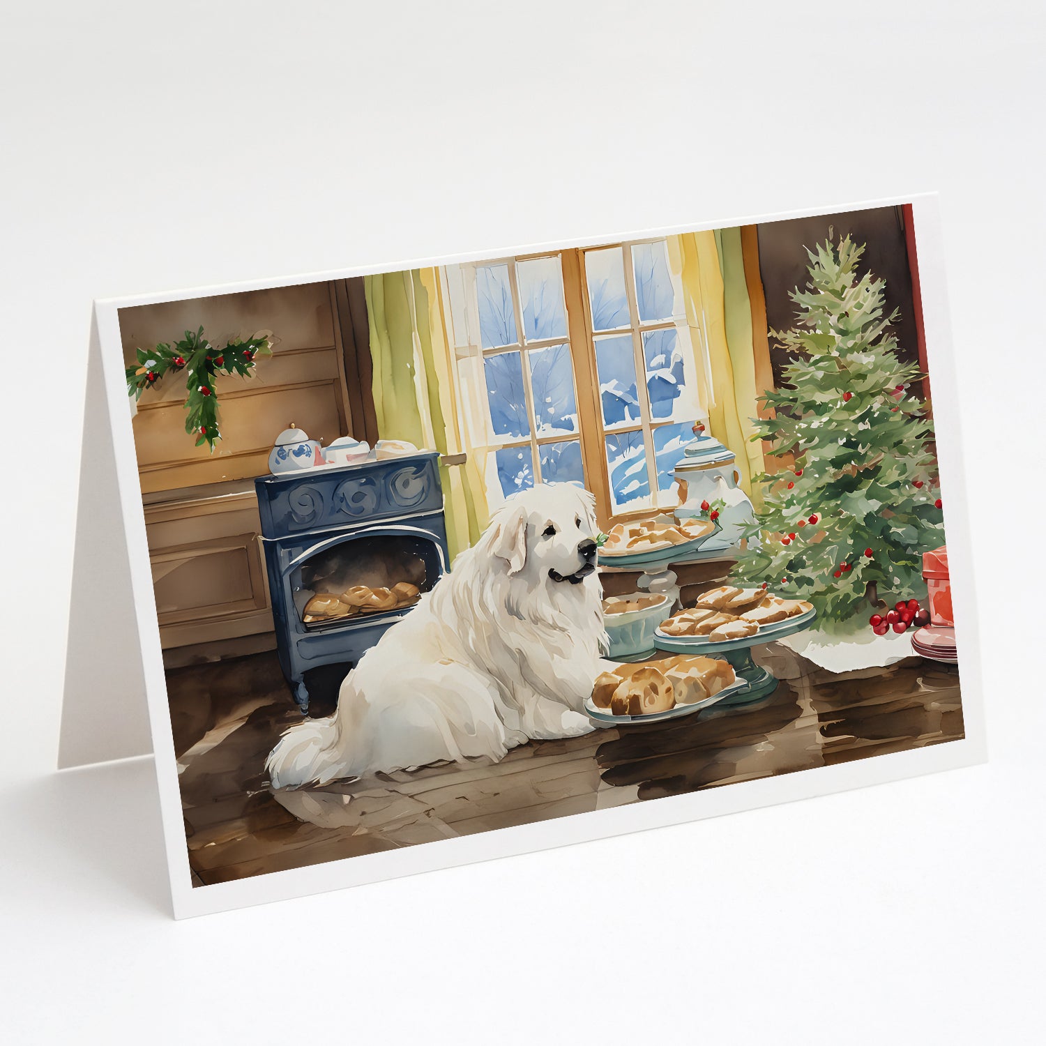 Buy this Great Pyrenees Christmas Cookies Greeting Cards Pack of 8