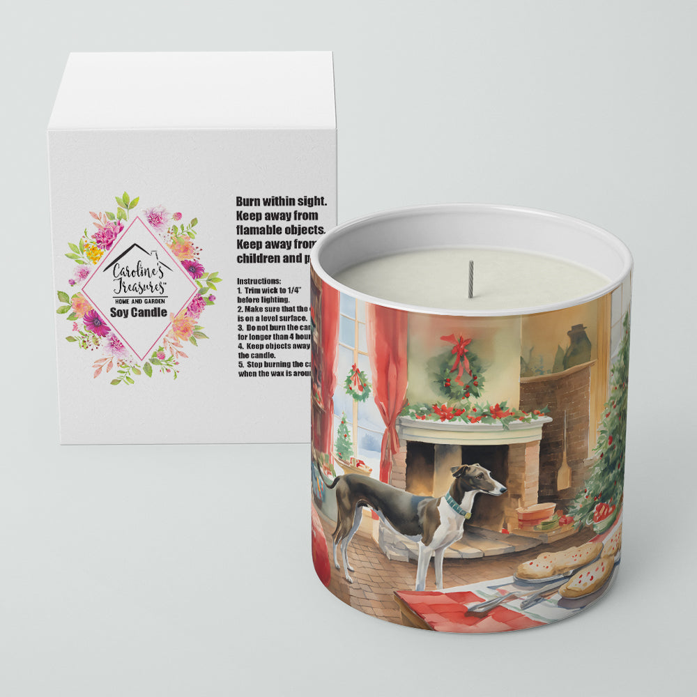 Greyhound Christmas Cookies Decorative Soy Candle