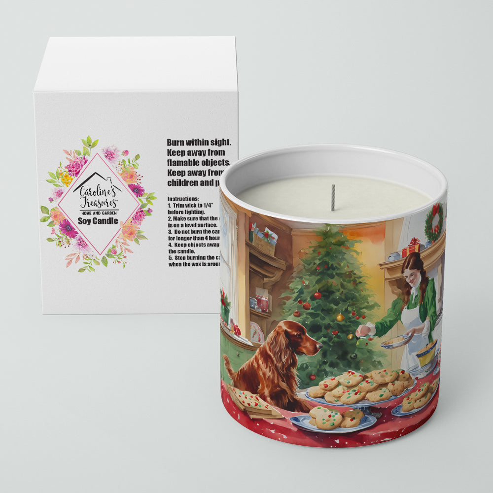 Irish Setter Christmas Cookies Decorative Soy Candle
