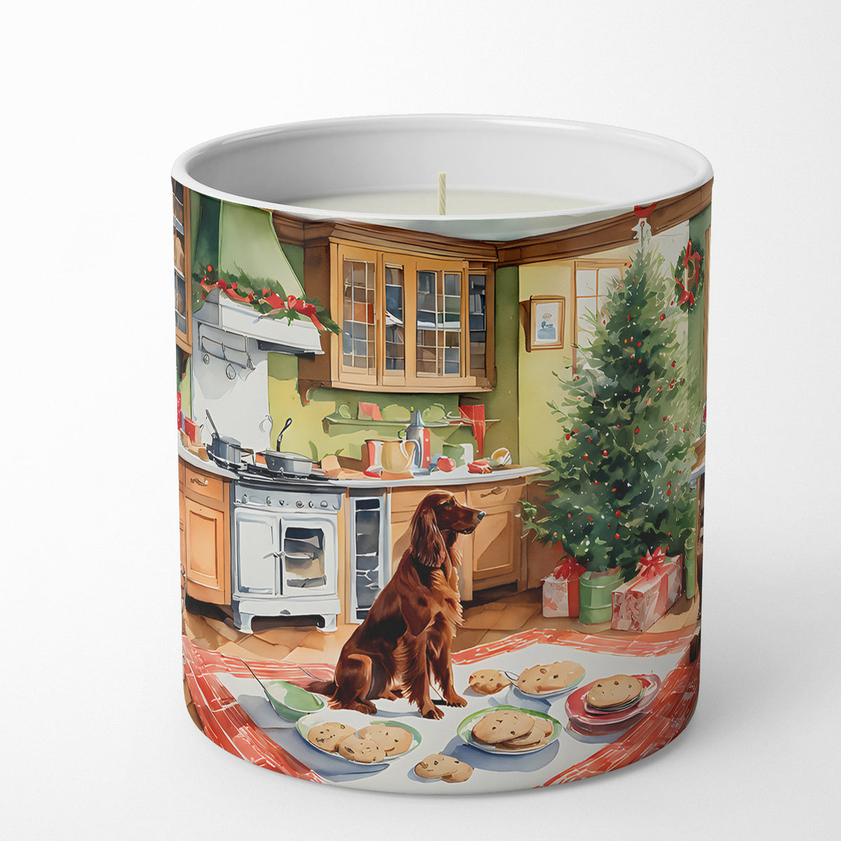 Buy this Irish Setter Christmas Cookies Decorative Soy Candle