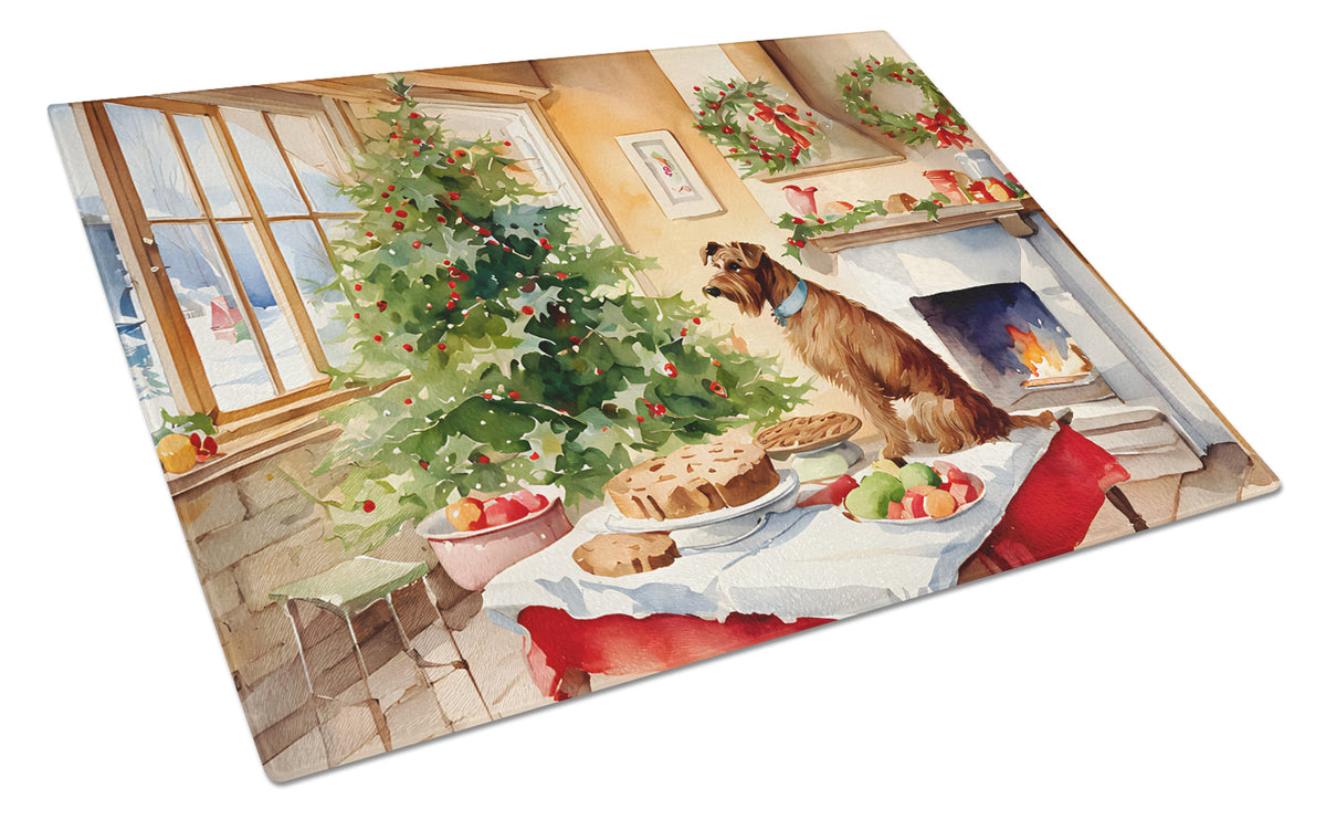Buy this Irish Terrier Christmas Cookies Glass Cutting Board