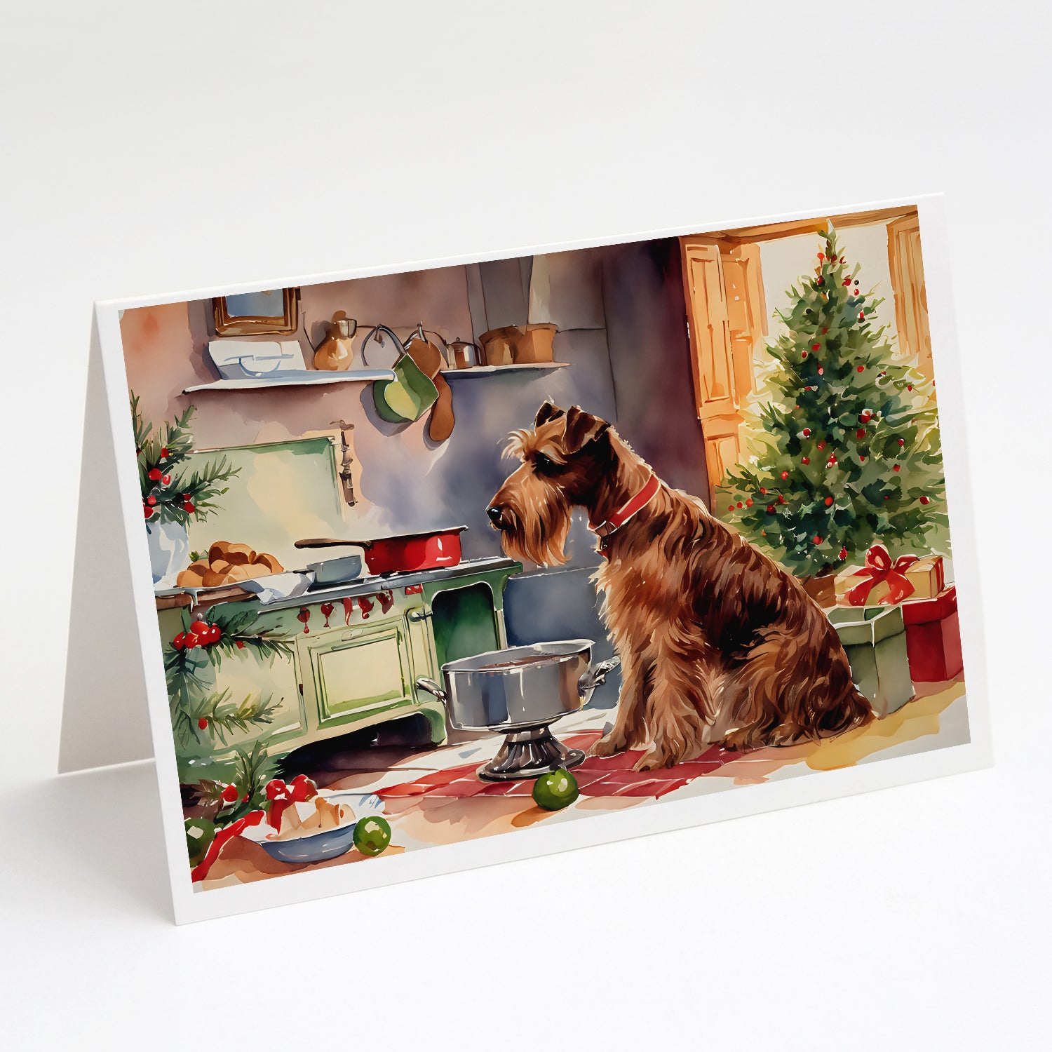 Buy this Irish Terrier Christmas Cookies Greeting Cards Pack of 8