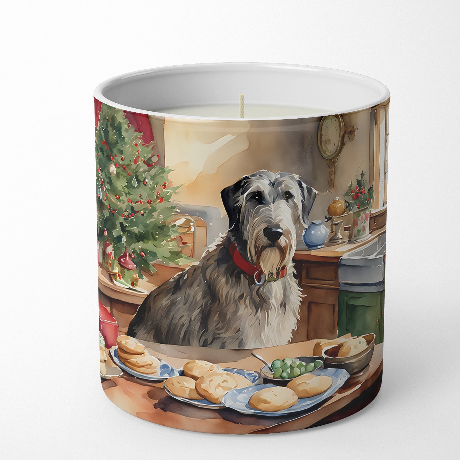 Irish Wolfhound Christmas Cookies Decorative Soy Candle
