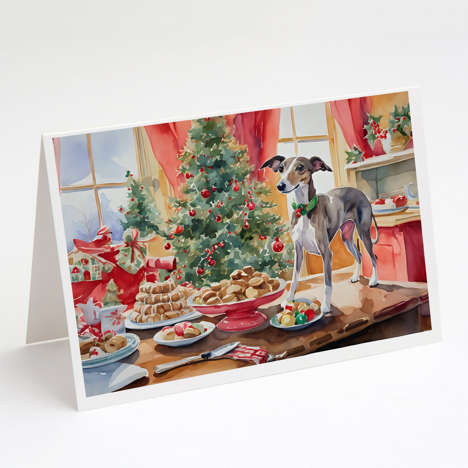 Buy this Italian Greyhound Christmas Cookies Greeting Cards Pack of 8