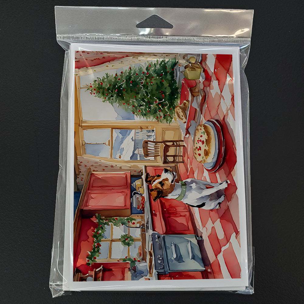 Jack Russell Terrier Christmas Cookies Greeting Cards Pack of 8