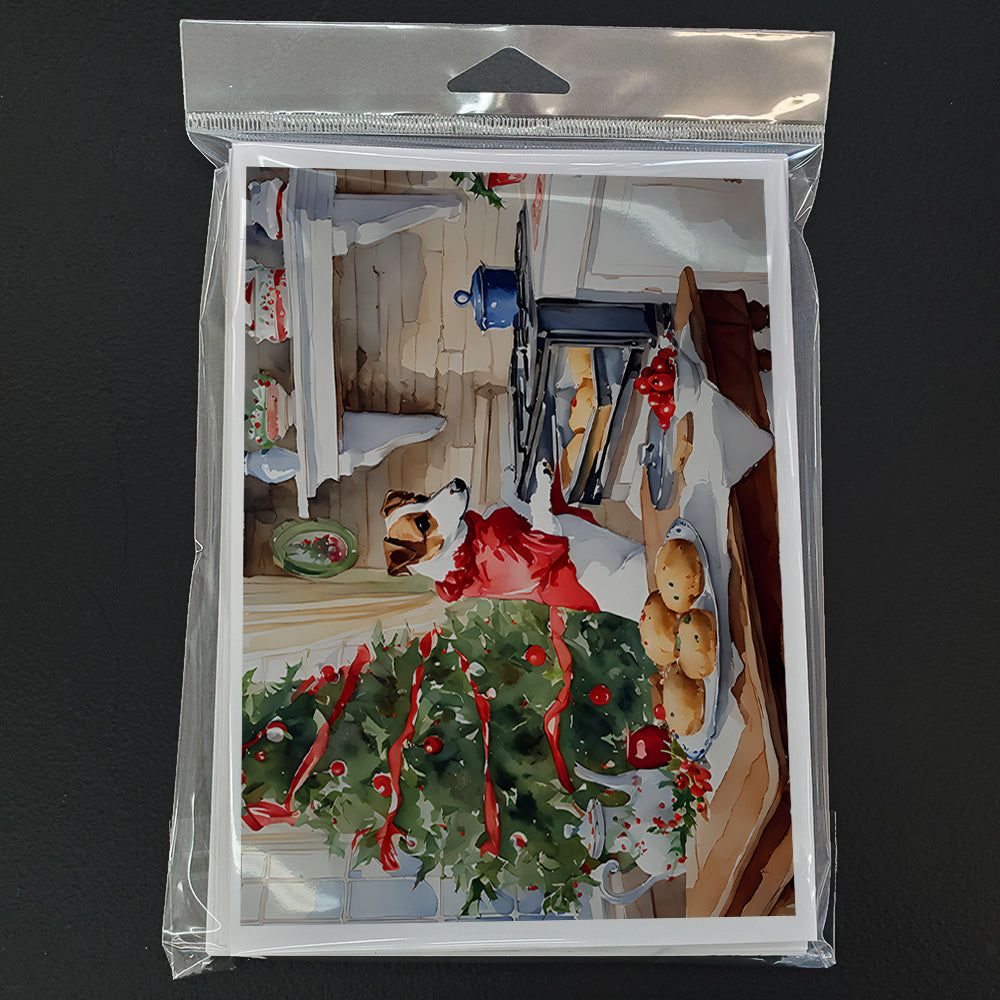 Jack Russell Terrier Christmas Cookies Greeting Cards Pack of 8