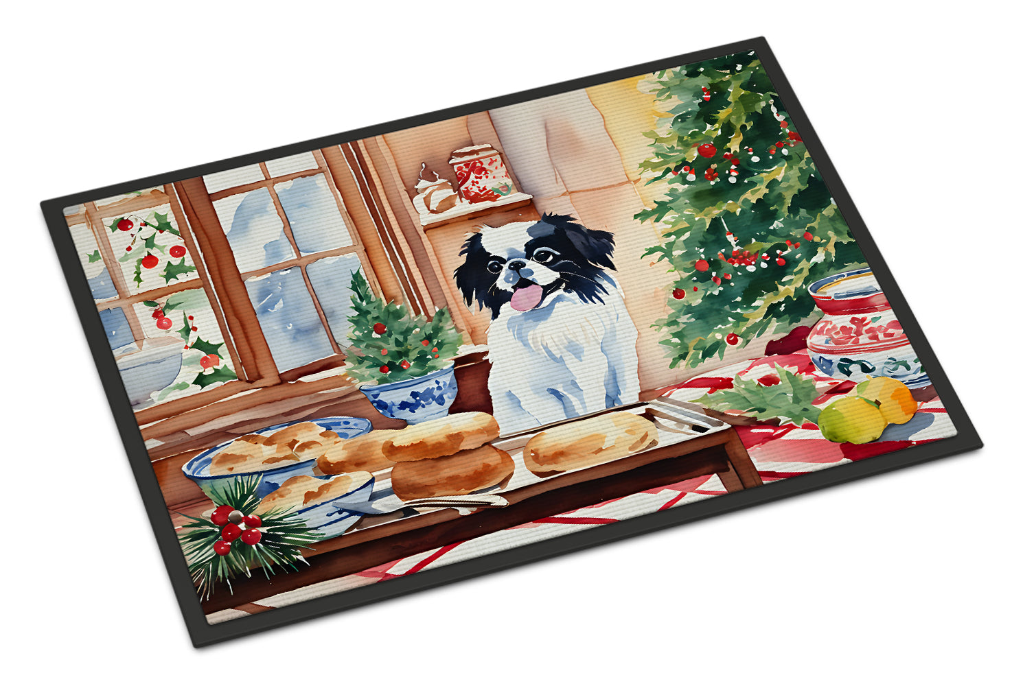 Buy this Japanese Chin Christmas Cookies Doormat